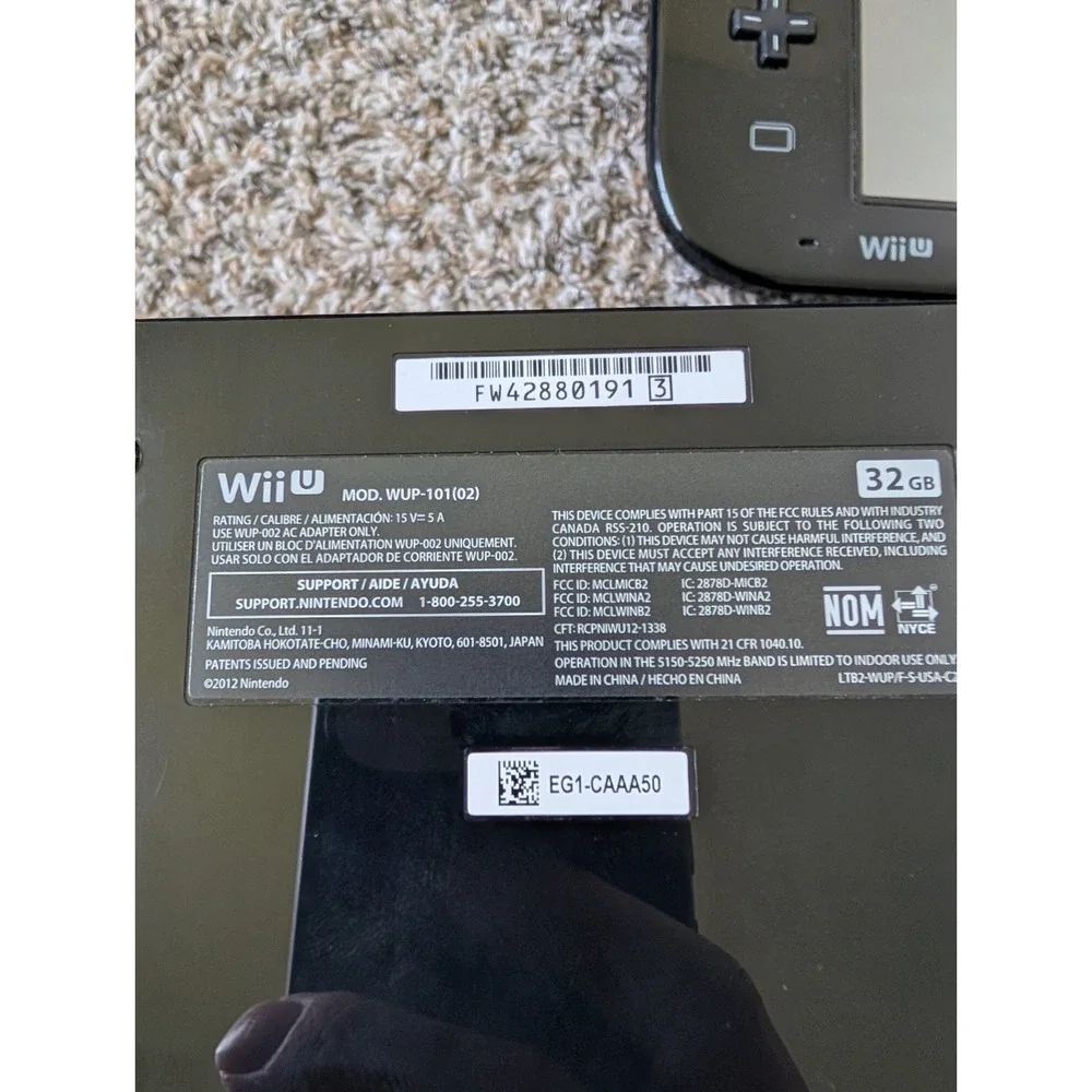 Nintendo Wii U Mario Kart 8 Deluxe 32GB Handheld System - Black With Box